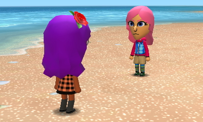 anthy and utena on beach