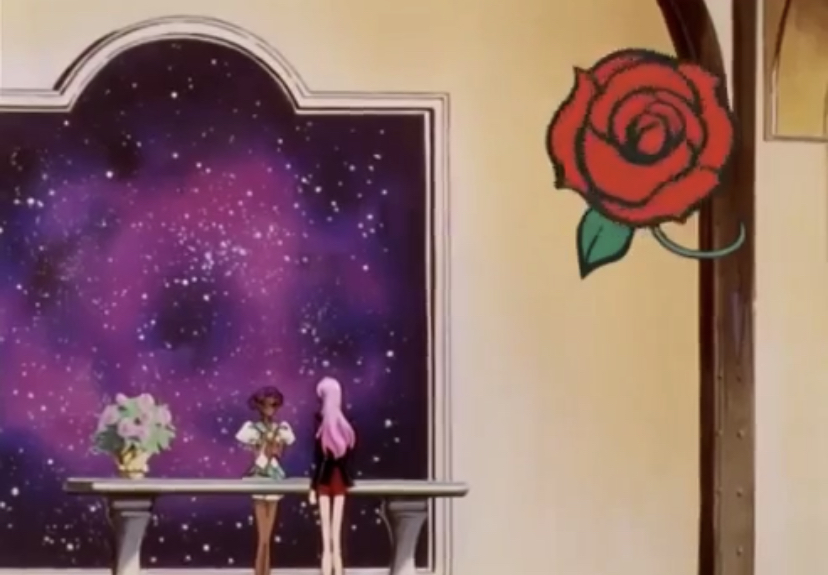 anthy and utena drinking tea canterella